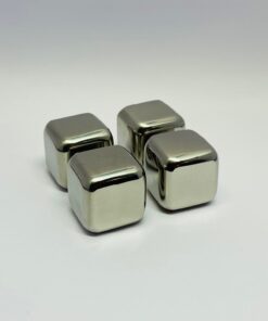 Lot de 4 Glaçons Inox