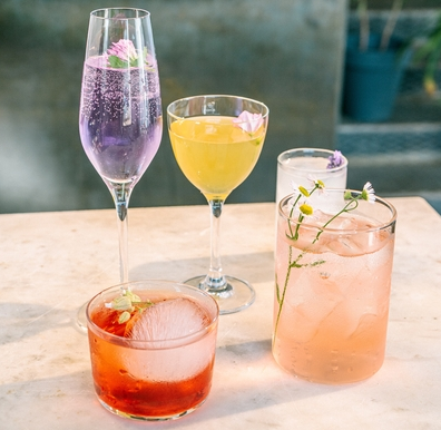 variété de cocktails